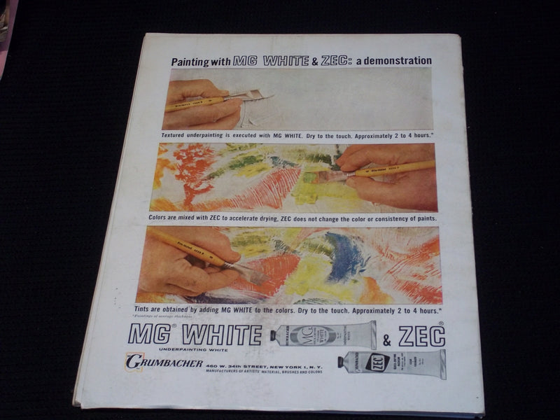 1966 JUNE-AUGUST AMERICAN ARTIST MAGAZINE VERY NICE ART COVER & CONTENT - E 2145