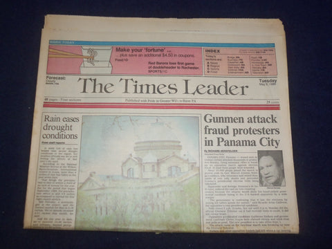 1989 MAY 9 WILKES-BARRE TIMES LEADER - GUNMEN ATTACK IN PANAMA CITY - NP 8084