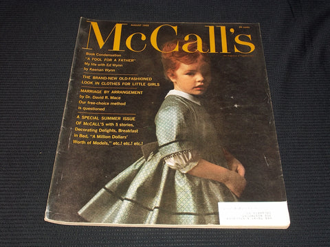 1959 AUGUST MCCALL'S MAGAZINE VERY NICE FRONT COVER & FULL PAGE ADS - E 2443