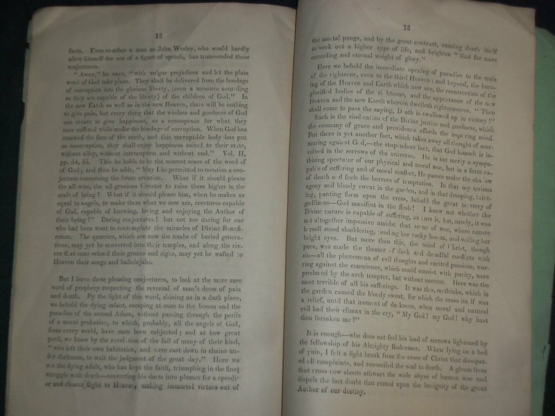 1855 & 1857 WESLEYAN UNIVERSITY SENIOR CLASS SERMONS - LOT OF 3 - J 4523