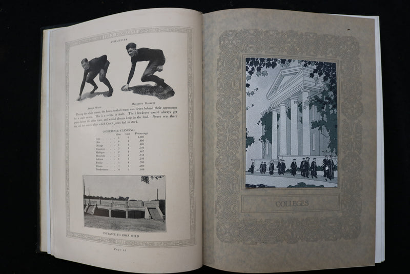 1923 THE HAWKEYE UNIVERSITY OF IOWA YEARBOOK - IOWA CITY, IOWA - YB 3538