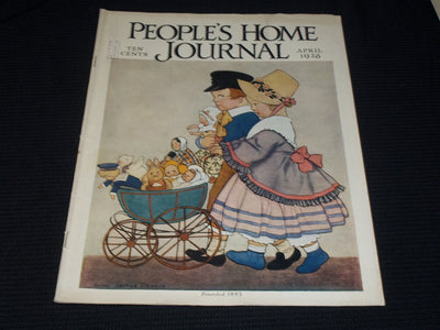 1928 APRIL PEOPLE'S HOME JOURNAL MAGAZINE NICE ILLUSTRATED COVER ART - E 2800