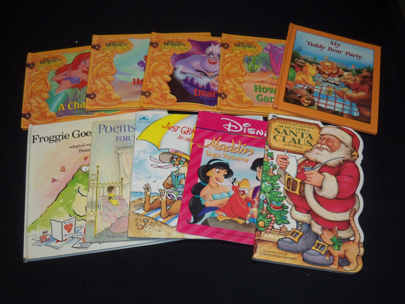1980'S-1990'S ASSORTED CHILDREN'S BOOKS LOT OF 10 - LITTLE MERMAID - KD 3479L