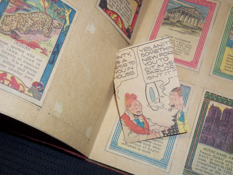 1935 SCRAPBOOK - NEWSPAPER POSTER STAMPS - KD 7946