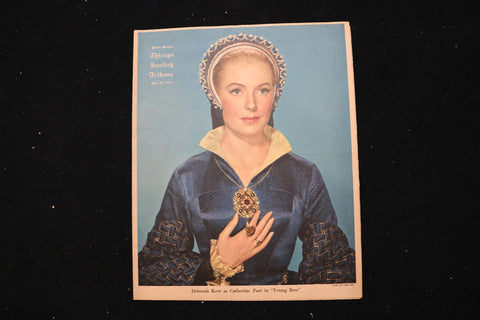 1953 JUNE 28 CHICAGO SUNDAY TRIBUNE MAGAZINE - DEBORAH KERR COVER - E 25509