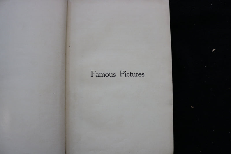 1900'S FAMOUS PICTURES BY RENOWNED ARTISTS - HARDCOVER BOOK - KD 9560