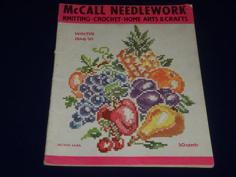 1949-1950 WINTER MCCALL NEEDLEWORK MAGAZINE - GREAT ADS - SP 2533