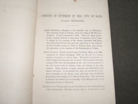 1865 CITY OF BATH OBJECTS OF INTEREST GUIDE BOOK - U. K. - THIRD EDITION- J 3450