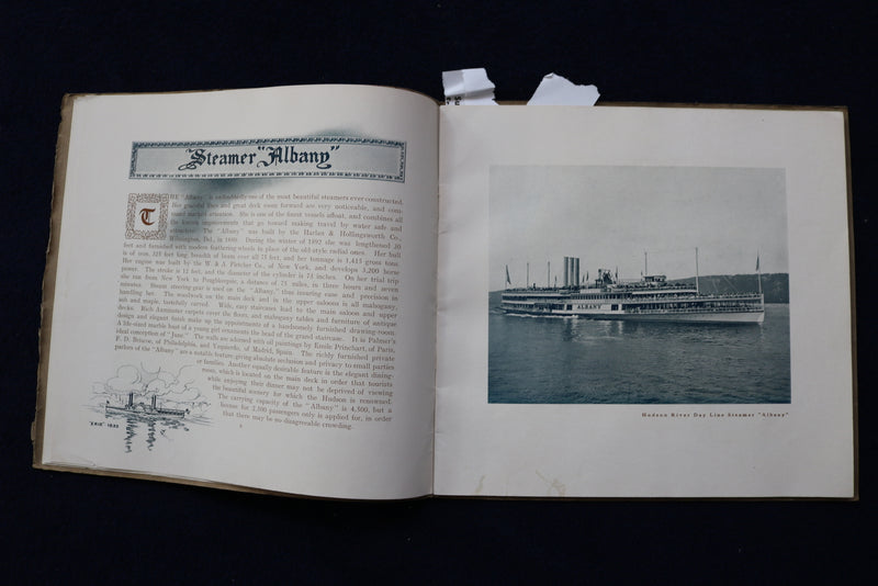1907 HUDSON REIVER DAY LINE GUIDE SOFTCOVER BOOK - K 901