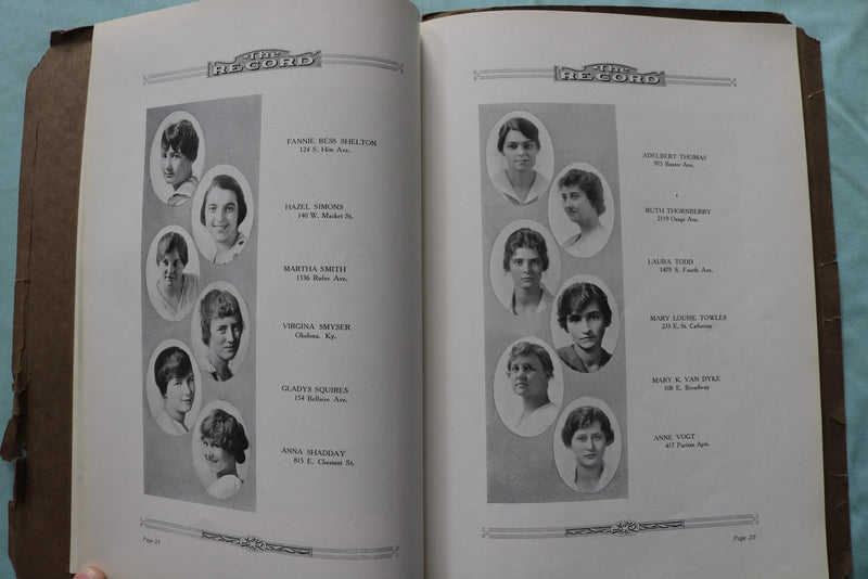 1914-1923 LOUISVILLE GIRLS HIGH SCHOOL YEARBOOKS - LOT OF 5 - K 3330