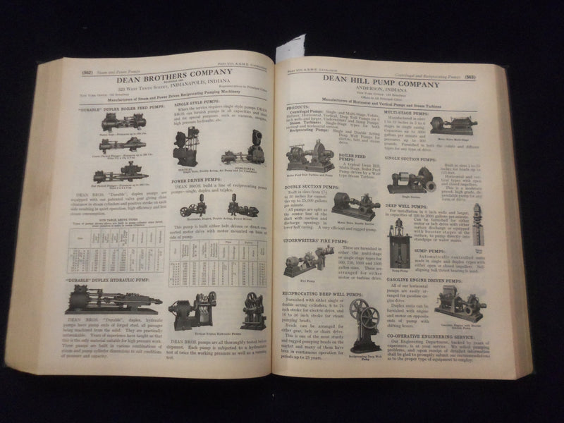 1926 CONDENSED CATALOGUES OF MERCHANICAL EQUIPMENT SOFTCOVER BOOK - KD 8301