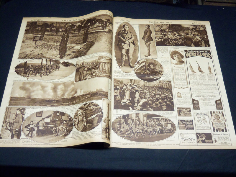 1918 JUNE 2 NEW YORK TIMES PICTURE SECTION - AMERICANS IN LONDON - NT 8824