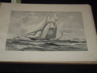 1899 THE CUP RACES FOLIO VOLUME BY L. A. SHAFER - RARE - NICE PHOTOS - Z 259