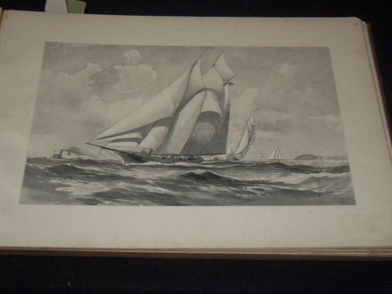 1899 THE CUP RACES FOLIO VOLUME BY L. A. SHAFER - RARE - NICE PHOTOS - Z 259