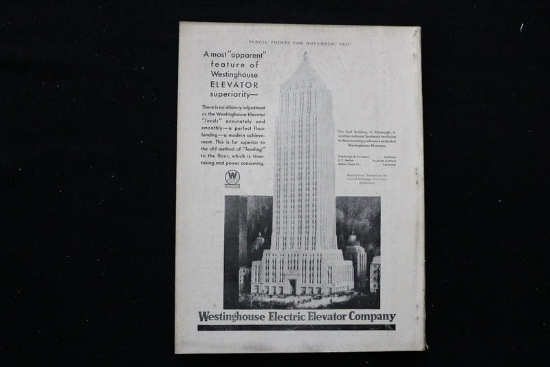 1931 NOVEMBER PENCIL POINTS MAGAZINE - B 1126O