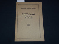 1920'S BERLIN CONNECTICUT BUILDING CODE BOOKLET - K 2067