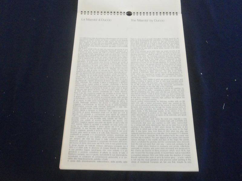 1978 THE MAESTA BY DUCCIO - OLIVETTI CALENDAR - GREAT PAINTINGS - ST 2648H