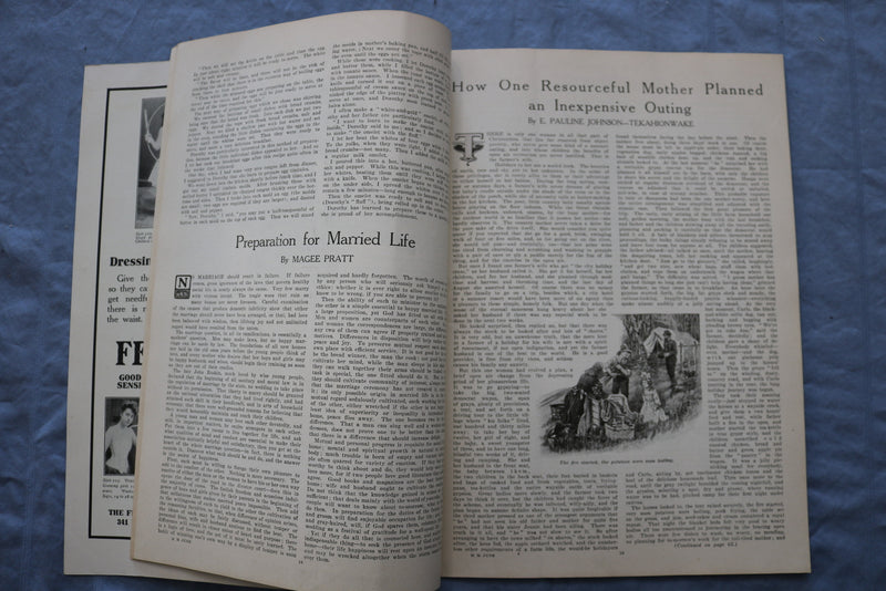 1908 JUNE THE MOTHER'S MAGAZINE - GREAT ILLUSTRATIONS & STORIES - ST 1000C