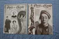 1907 PARIS QUI CHANTE REVUE ILLUSTRATEE MAGAZINE - FRENCH - LOT OF 38 - O 3846