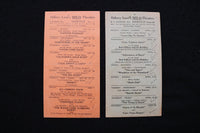 1940'S SIDNEY LUST'S MILO THEATRE PROGRAM CARDS - LOT OF 4 - ROCKVILLE - K 2819