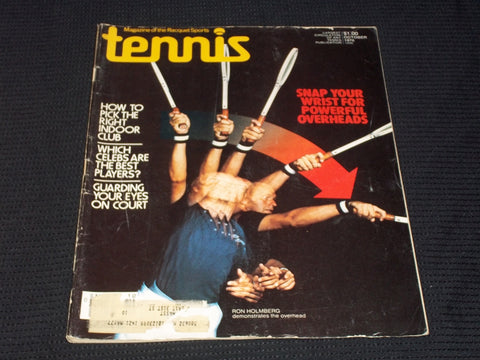 1976 OCTOBER TENNIS MAGAZINE - RON HOLMBERG FRONT COVER - E 2252
