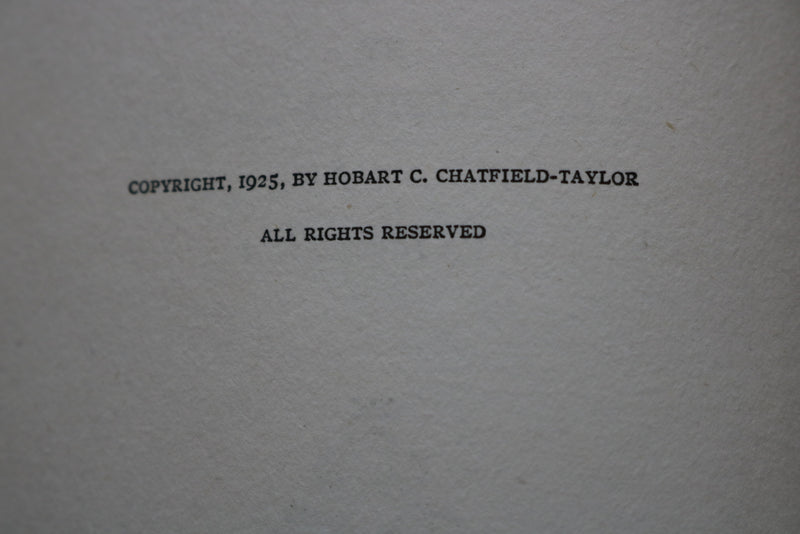 1925 CITIES OF MANY MEN HARDCOVER BOOK BY H. C. CHATFIELD-TAYLOR- KD 9477