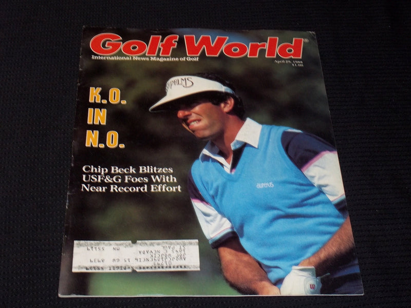 1988 APRIL 29 GOLF WORLD MAGAZINE - CHIP BECK FRONT COVER - E 6223