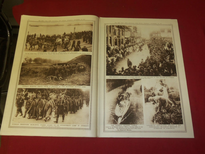 1914 NOVEMBER 26 NY TIMES PICTORIAL WAR EXTRA SECTION - GERMAN SOLDIERS- NP 3938