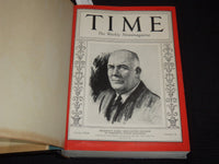 1937 APRIL-JUNE TIME MAGAZINE BOUND VOLUME - GREAT COVERS - NICE ADS - KD 3806M