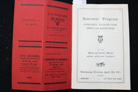 1911 BAND AND FIELD MUSIC - 94TH ARTILLERY DISTRICT SOUVENIR PROGRAM - K 2451