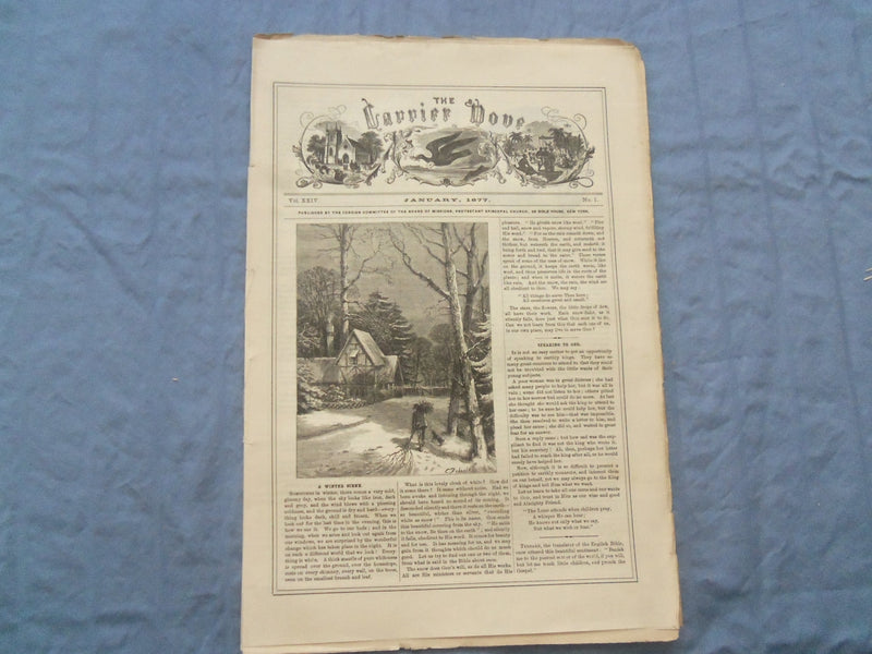 1873-1877 CARRIER DOVE NEWSPAPER -PROTESTAND EPISCOPAL CHURCH-LOT OF 60- NP 8413