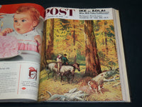 1956 SEPT-OCT SATURDAY EVENING POST MAGAZINE VOLUME - 2 ROCKWELL COVERS - R 565