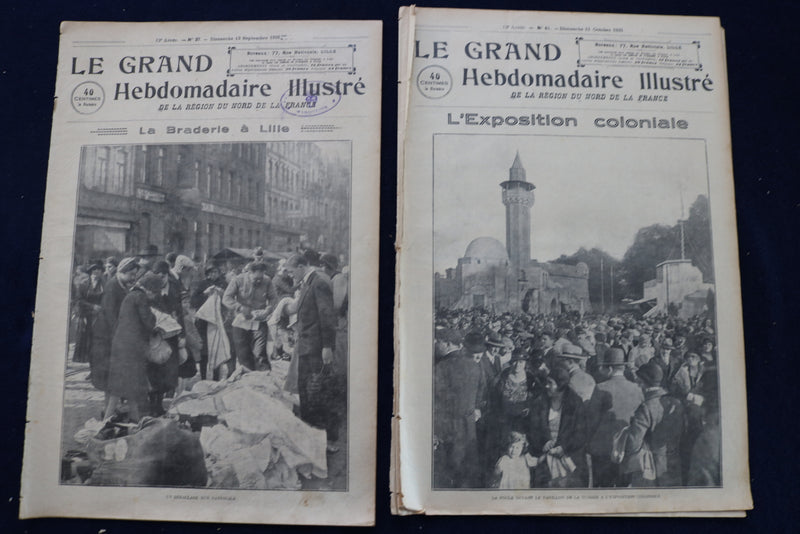 1931 LE GRAND HEBDOMADAIRE ILLUSTRE MAGAZINE - FRENCH - LOT OF 6 - O 3658