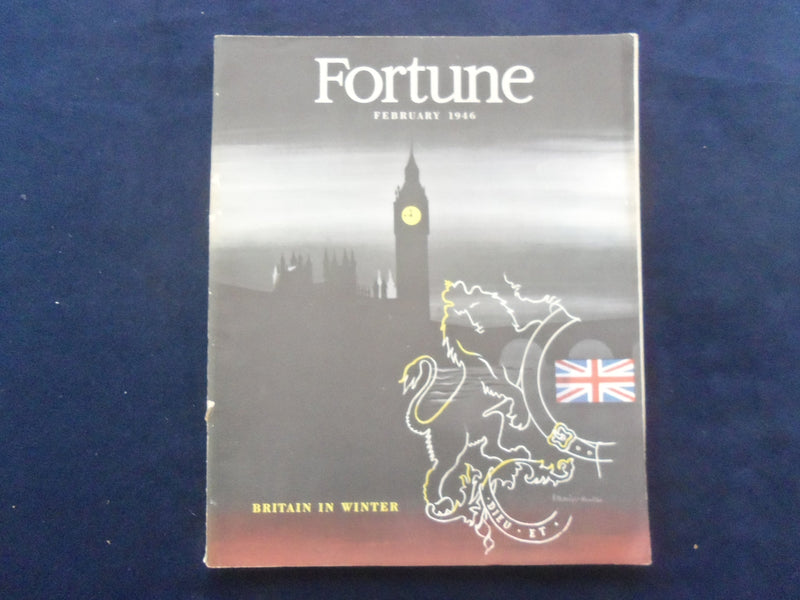 1946 FEBRUARY FORTUNE MAGAZINE - GREAT COVER & ADS - F 926