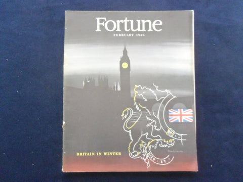 1946 FEBRUARY FORTUNE MAGAZINE - GREAT COVER & ADS - F 926