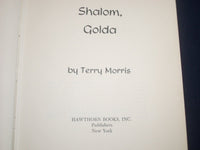 1971 SHALOM GOLDA HARDCOVER BOOK BY TERRY MORRIS - NICE PHOTOS - KD 2632