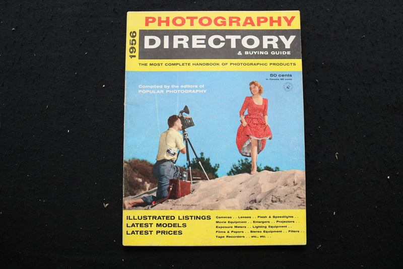 1956 PHOTOGRAPHY DIRECTORY MAGAZINE - PHOTOGRAPHER AND MODEL COVER - SP 4186A