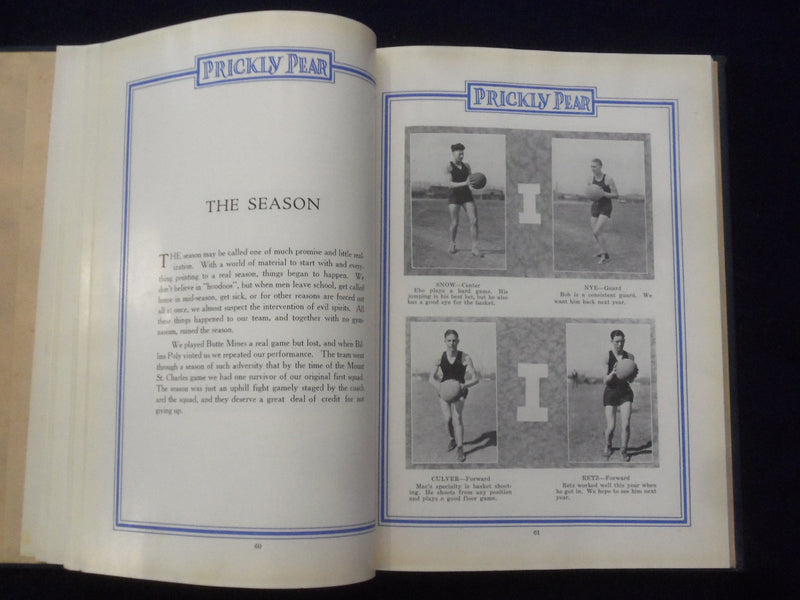 1928 THE PRICKLY PEAR INTERMOUNTAIN UNION COLLEGE YEARBOOK -HELENA, MT - YB 3116