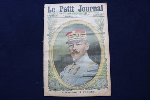 1917 JAN 7 LE PETIT JOURNAL SUPPLEMENT ILLUSTRE MAGAZINE- GEN. HUMBERT - NP 8793