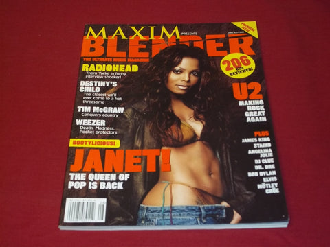 2001 JUNE/JULY MAXIM PRESENTS BLENDER MAGAZINE - JANET JACKSON - PREMIER- RC 446