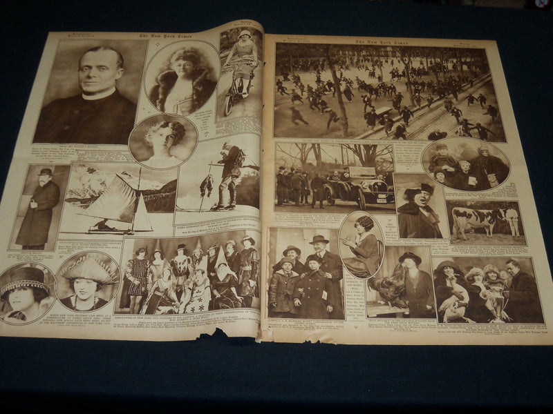 1921 JANUARY 30 NEW YORK TIMES PICTURE SECTION - PRESIDENT HARDING - NT 8923