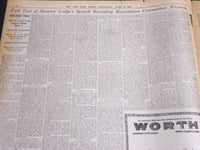 1920 JUNE 9 NEW YORK TIMES - PLATFORM FIGHT STARTS AS CONVENTION OPENS - NT 6947