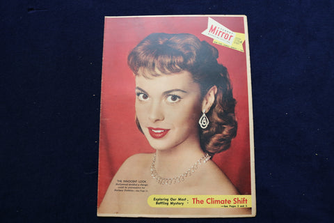 1954 AUGUST 1 NY MIRROR MAGAZINE - BARBARA DOBBINS COVER - E 22534