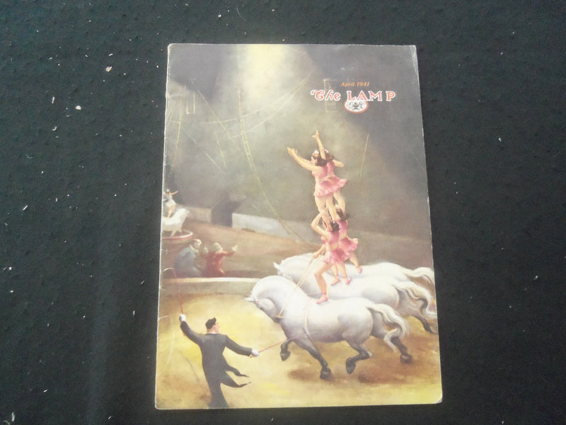 1941 APRIL THE LAMP MAGAZINE - ILLUSTRATED COVER, PHOTOS & ARTICLES - SP 961K