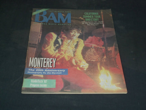 1992 JUNE 12 BAM MAGAZINE ISSUE NO. 385 - JIMI HENDRIX COVER - SP 2970