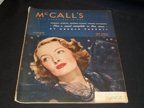 1938 AUGUST MCCALL'S MAGAZINE - NICE COLOR COVERS & ADS - E 1154