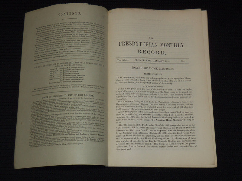 1868-1877 THE PRESBYTERIAN MONTHLY RECORD MAGAZINE LOT OF 42 ISSUES - WR 223C