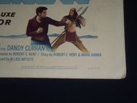 1964 BLOOD ON THE ARROW 1/2 SHEET MOVIE POSTER - DALE ROBERTSON - P 475
