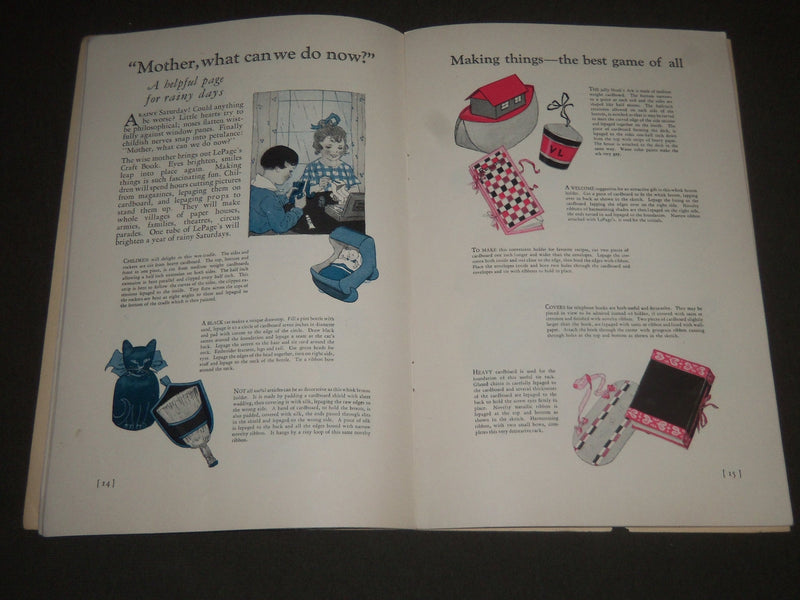 1924 LEPAGE'S CRAFT BOOK - GREAT ILLUSTRATIONS - J 2312