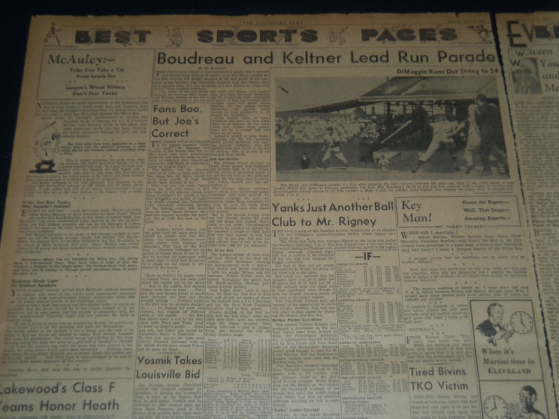 1941 JULY 15 CLEVELAND NEWS NEWSPAPER - PROCLAIM EMERGENCY ARMY ASKS - NT 7462